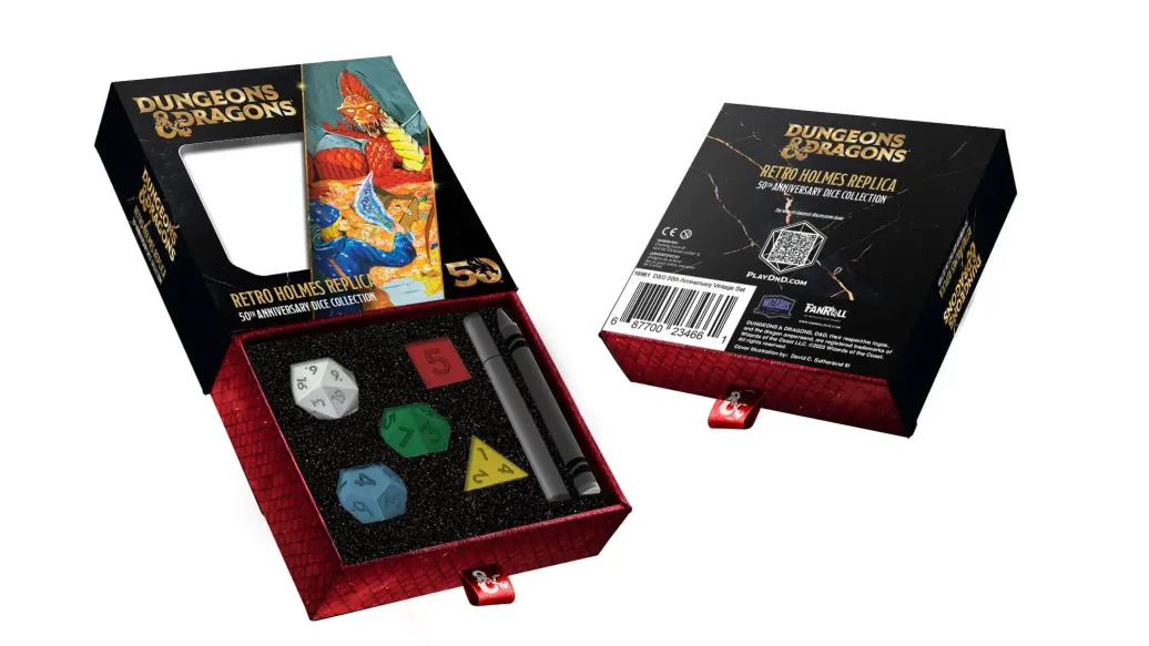 Dungeons & Dragons Würfel Set 50th Anniversary: Retro Holmes Replica