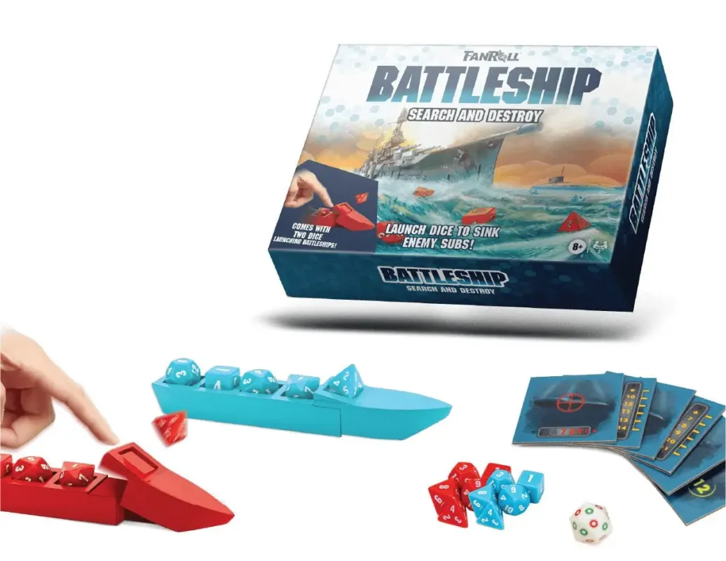 FanRoll Hasbro Spiel Battleship Search & Destroy