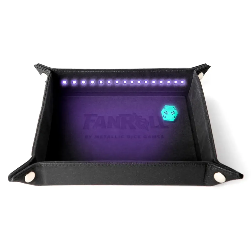 FanRoll Shadowlight Faltbarer Blacklight Würfelteller Black