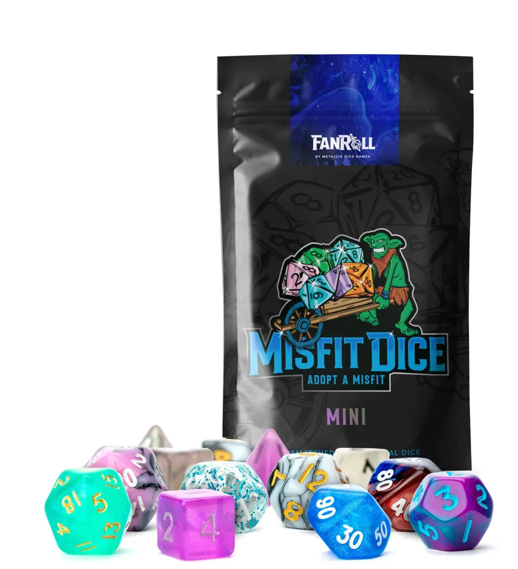 Misfit Würfel Set Blind Bag Display Mini 2er Pack Sortiment (12)