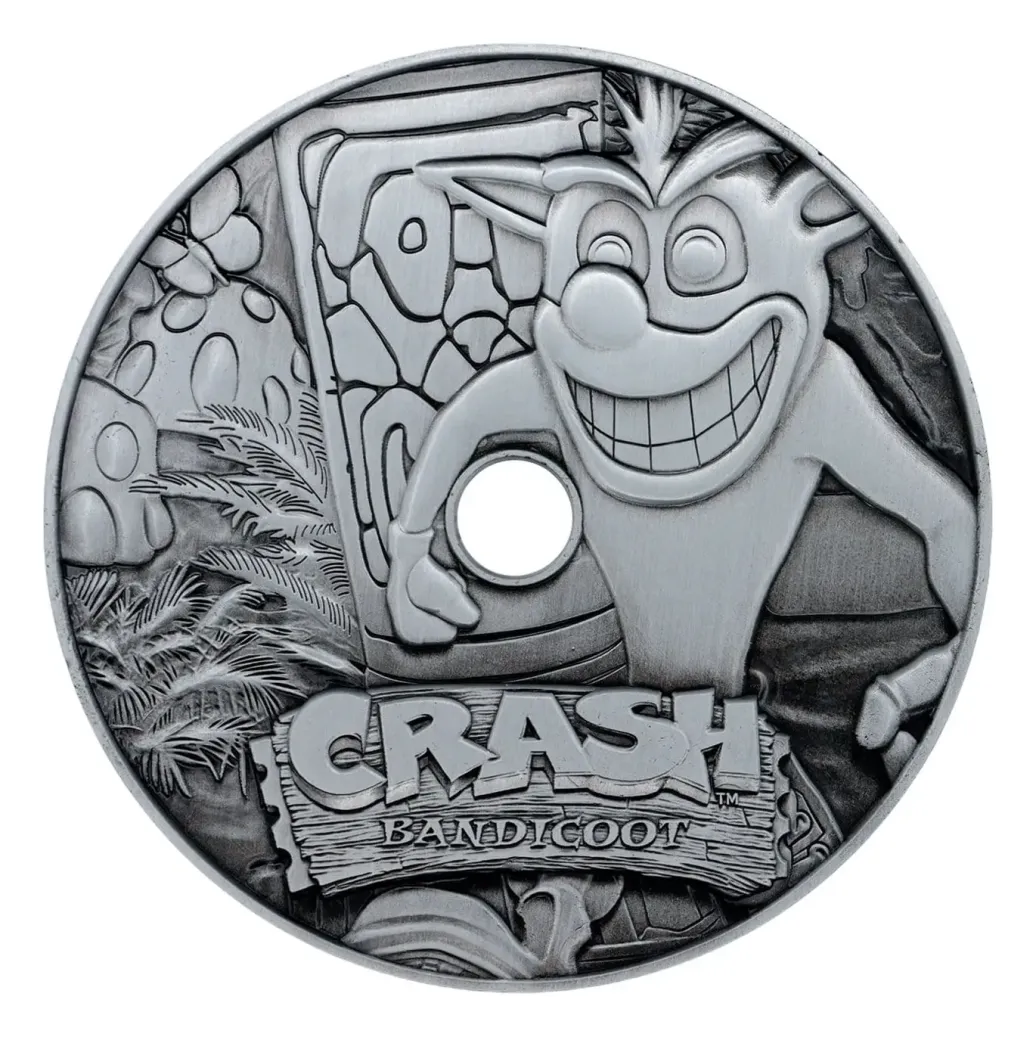 Crash Bandicoot Replik Metal CD-ROM Collectible Limited Edition 11 cm