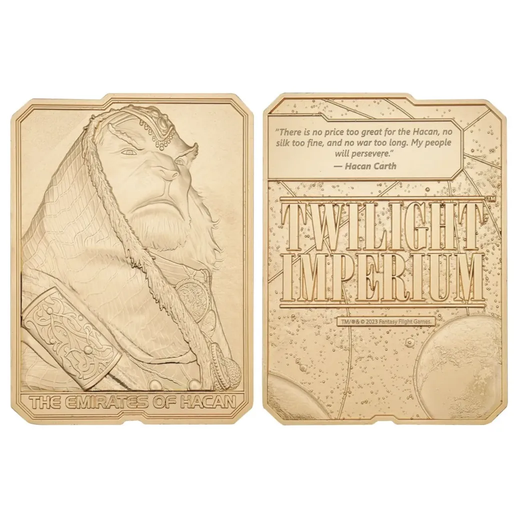Twilight Imperium Metallbarren The Emirates of Hacan Limited Edition
