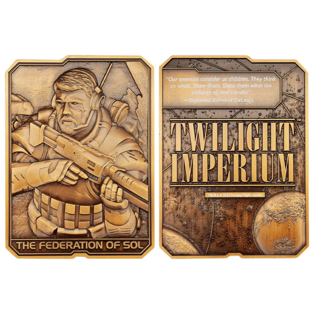 Twilight Imperium Metallbarren The Federation of Sol Limited Edition