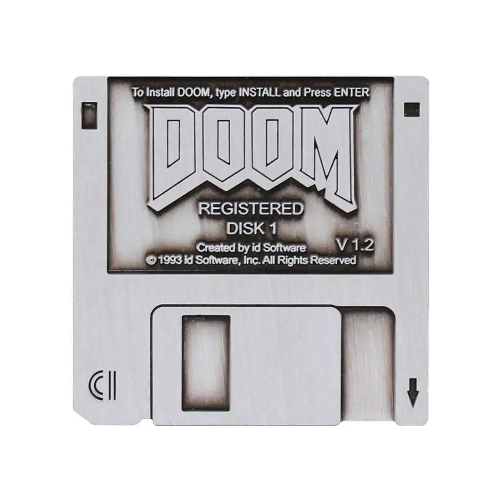 Doom Ansteck-Pin Floppy Disk Limited Edition