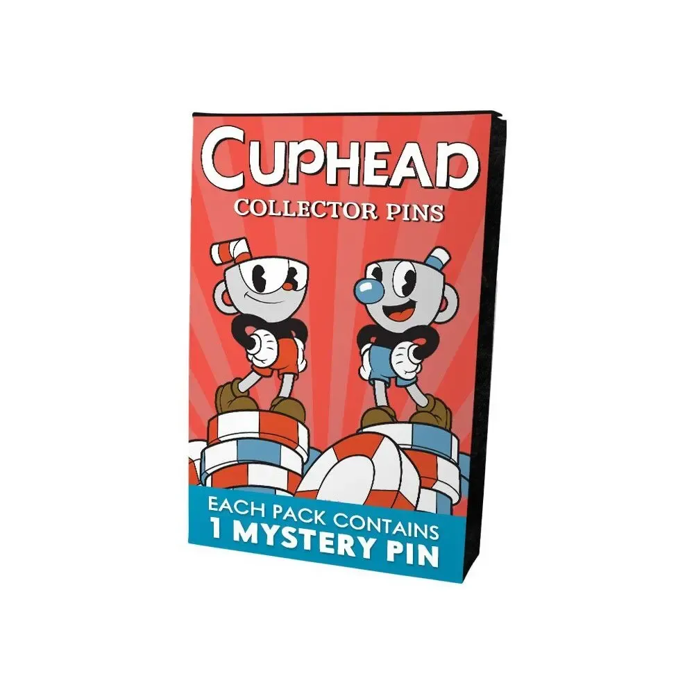 Cuphead Ansteck-Pins Display