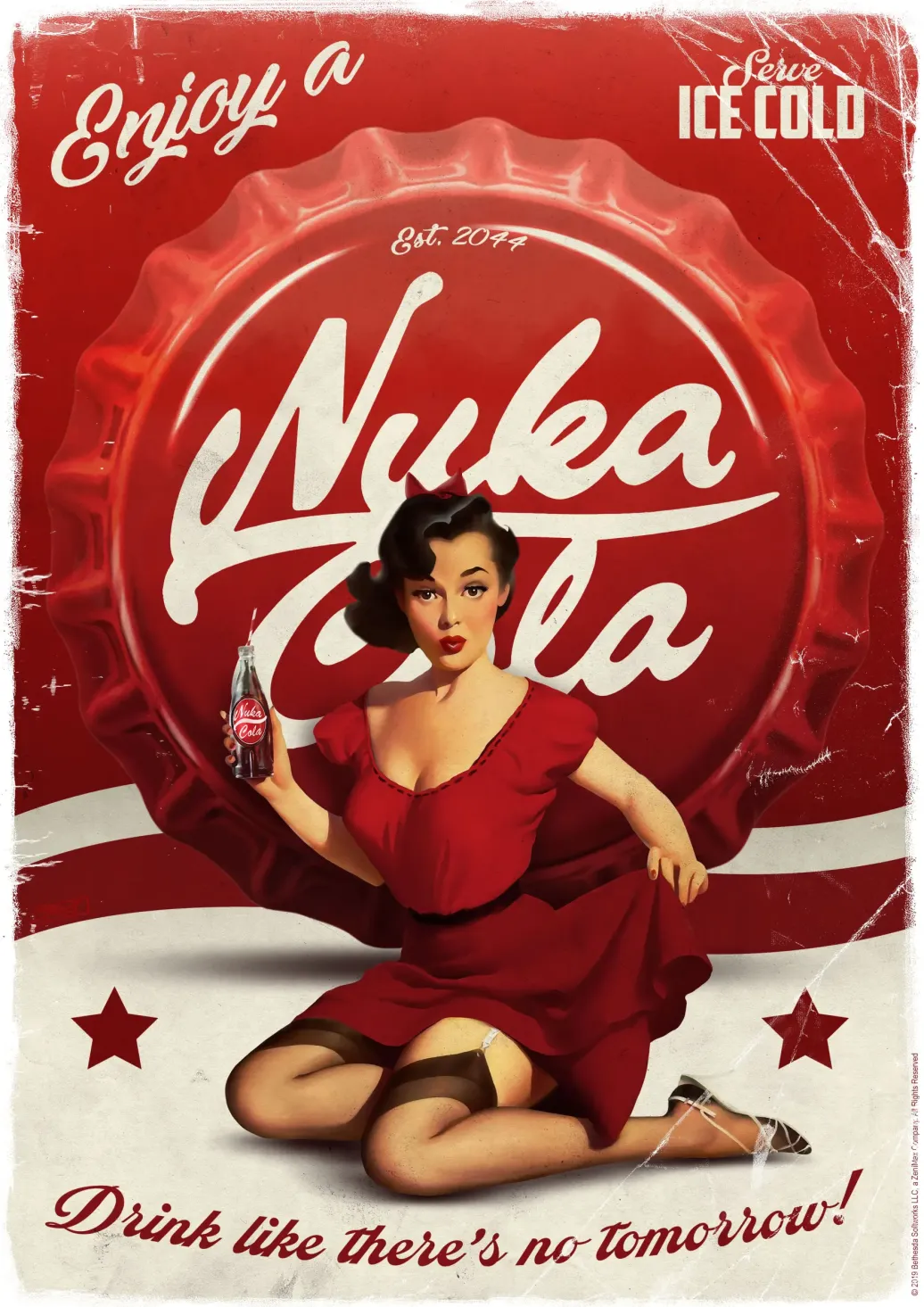 Fallout Kunstdruck Nuka Cola 42 x 30 cm