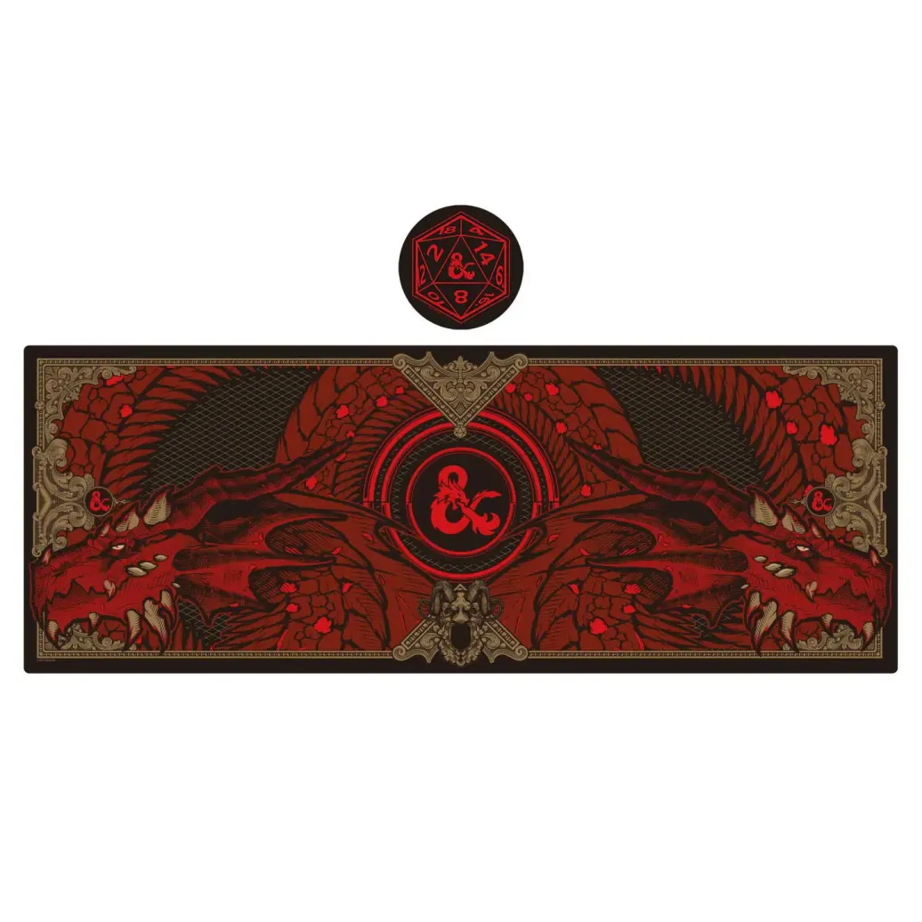 Dungeons & Dragons Schreibtischunterlage & Untersetzer Set Graphic