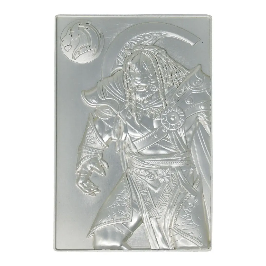 Magic the Gathering Metallbarren Ajani Goldmane Limited Edition (versilbert)