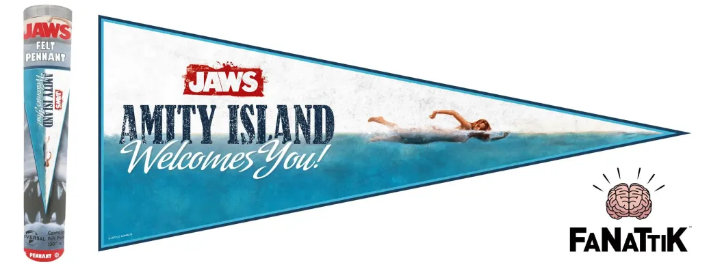 Der weiße Hai Wimpel Amity Island