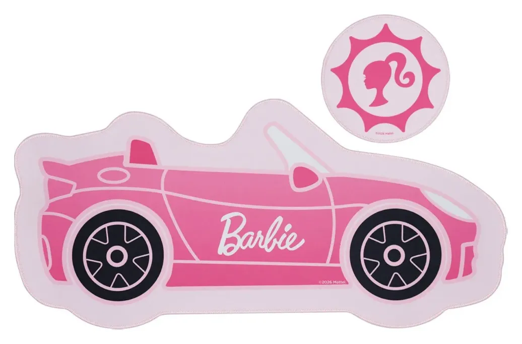 Barbie Schreibtischunterlage & Untersetzer Car