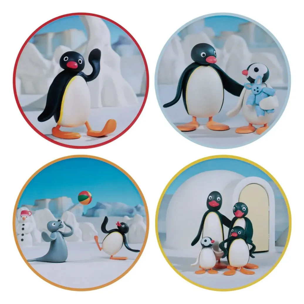 Pingu Untersetzer 4er-Pack
