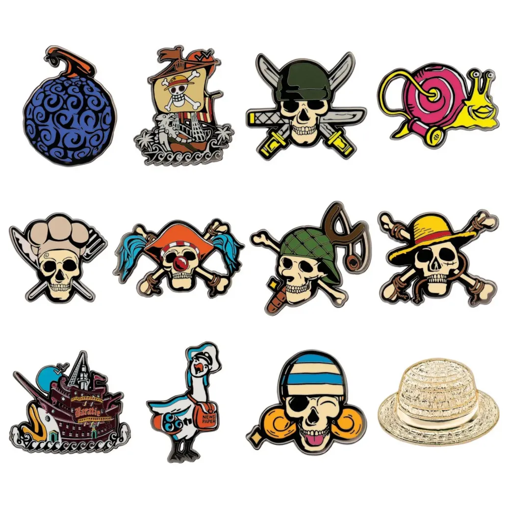 One Piece Ansteck-Pins Display Mystery Pin Badge (12)