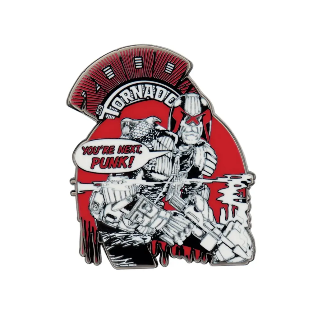 2000 AD Ansteck-Pin Judge Dredd You're Next Punk Limited Edition 