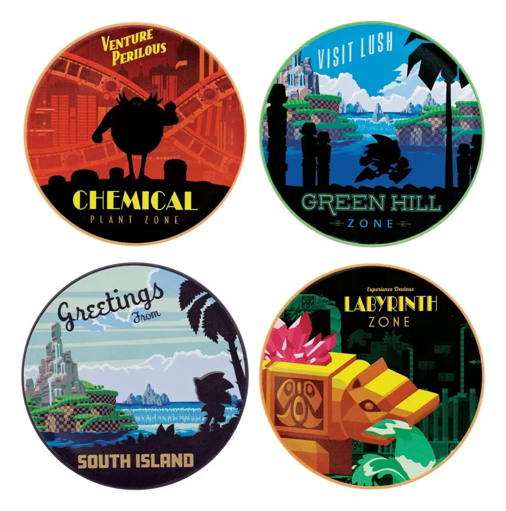 Sonic - The Hedgehog Untersetzer 4er-Pack 