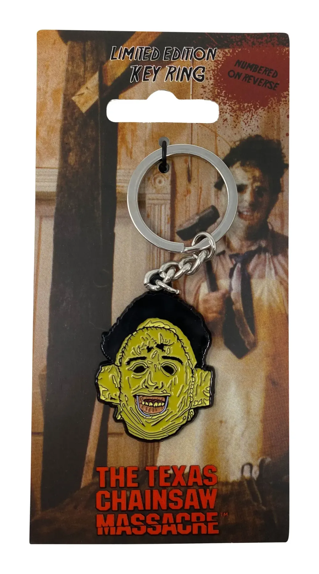 Texas Chainsaw Massacre Metall Schlüsselanhänger Leatherface Limited Edition 4 cm
