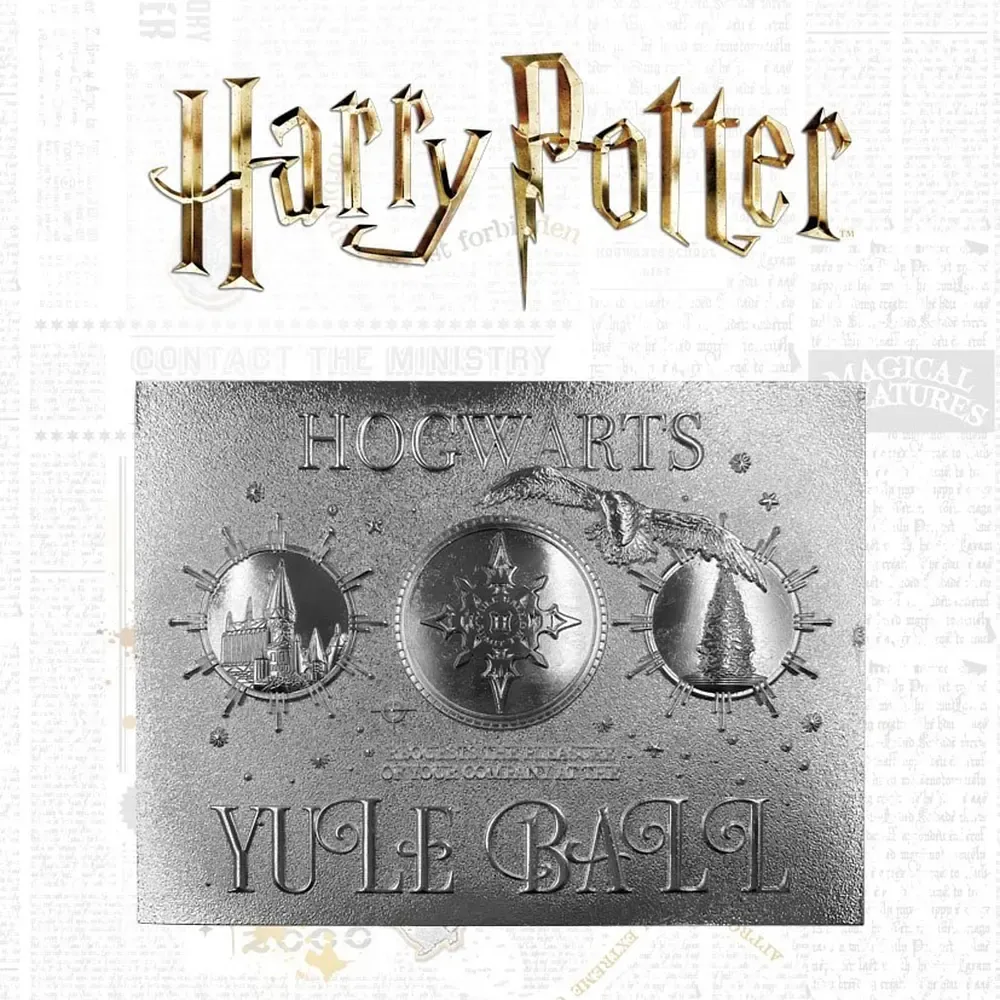 Harry Potter Replik Yule Ball Ticket Limited Edition (versilbert)