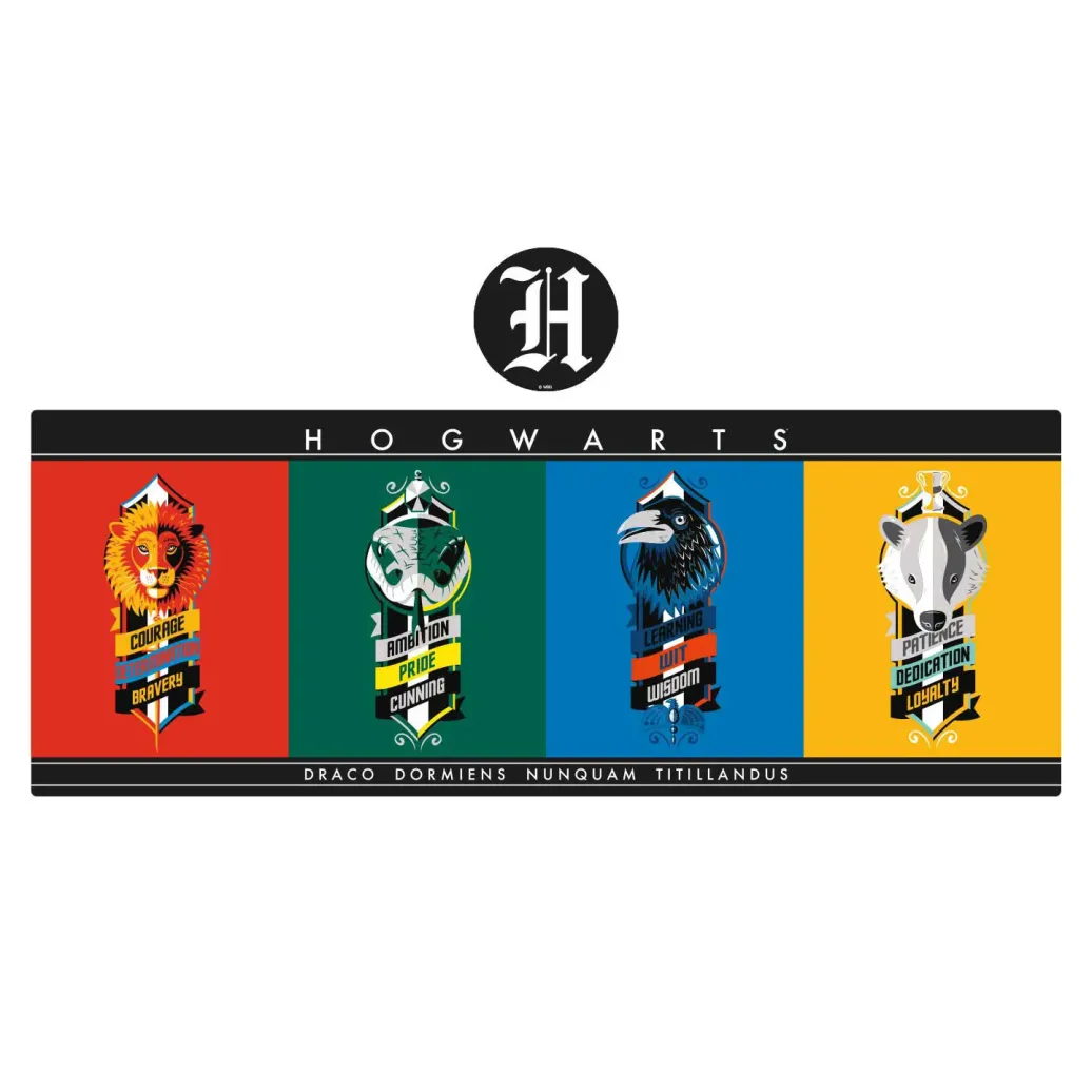 Harry Potter Schreibtischunterlage & Untersetzer Set Houses