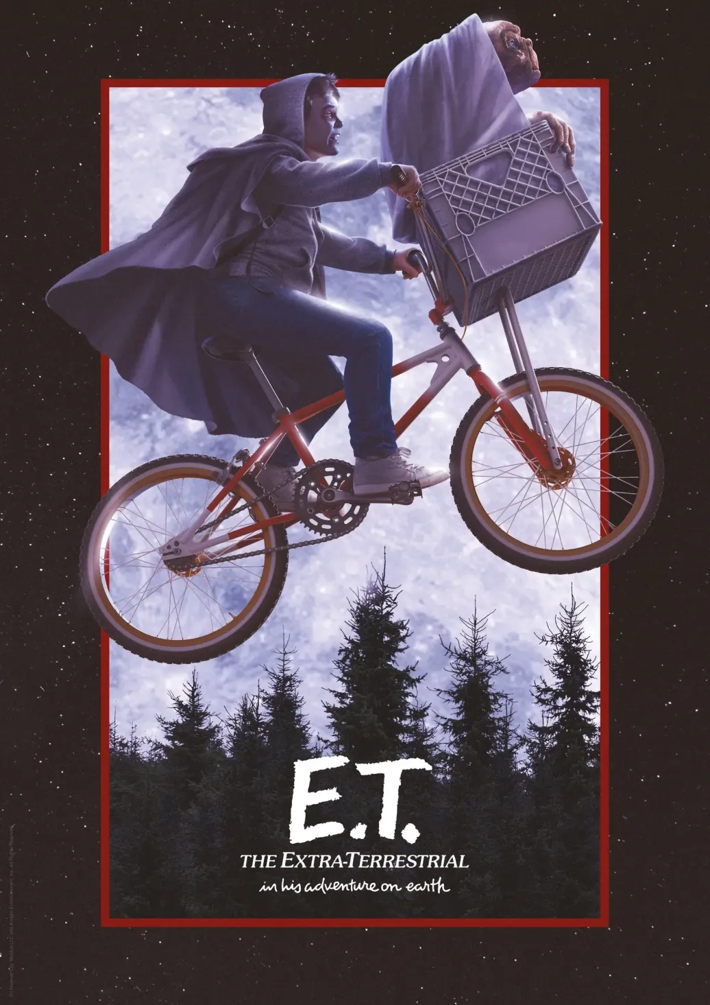 E.T. - Der Außerirdische Kunstdruck Ver. C Limited Edition 30 x 47 cm