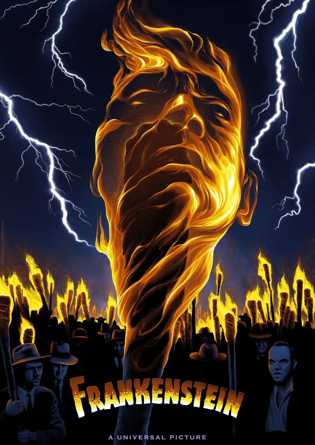 Universal Monsters Kunstdruck Frankenstein Limited Edition 42 x 30 cm