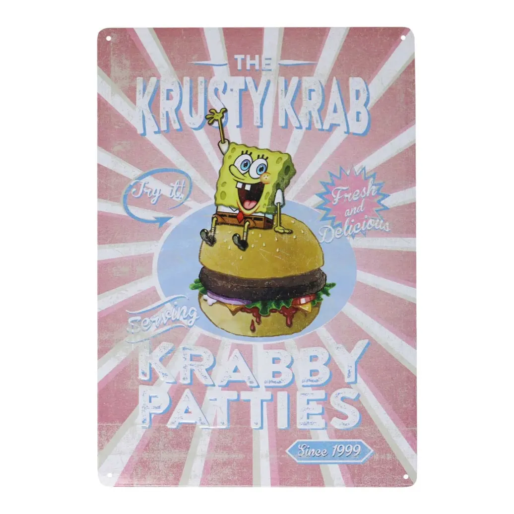 SpongeBob Blechschild Krusty Krab