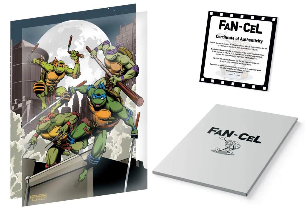 Teenage Mutant Ninja Turtles Kunstdruck Limited Edition Fan-Cel 36 x 28 cm