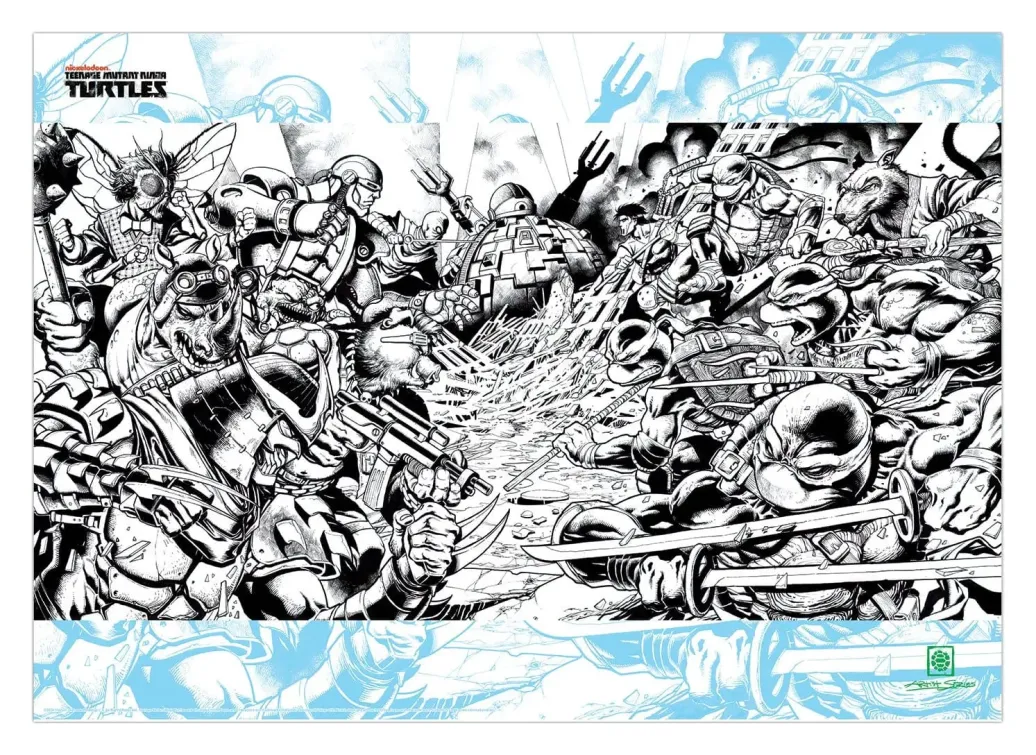 Teenage Mutant Ninja Turtles Kunstdruck Comic Limited Edition 42 x 30 cm