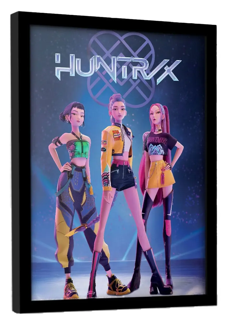 KPop Demon Hunters Collector Print Poster im Rahmen Huntrix