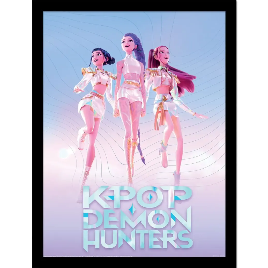 KPop Demon Hunters Collector Print Poster im Rahmen Trio