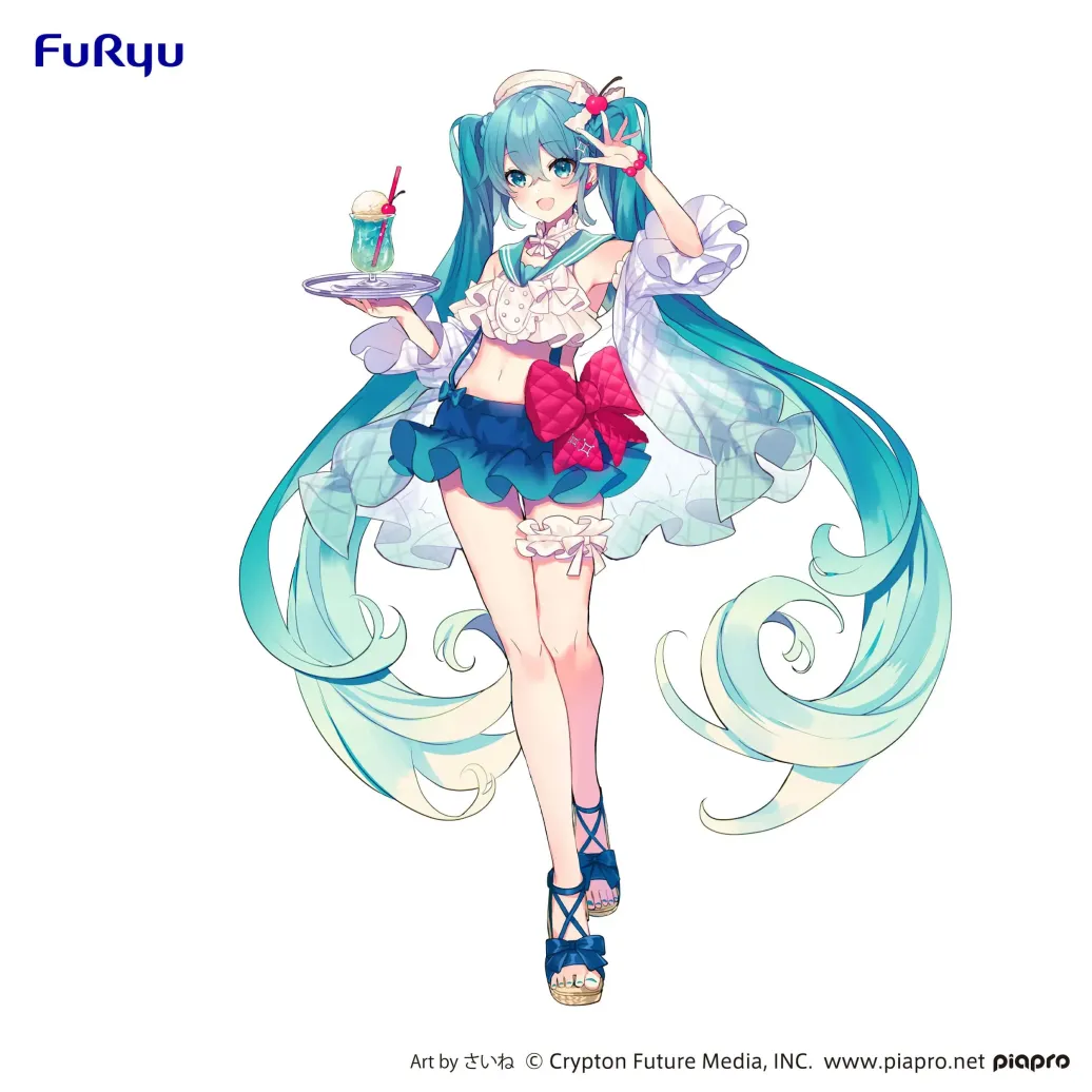 Hatsune Miku PVC Statue Hatsune Miku SweetSweets Series Melon Soda Float 18 cm