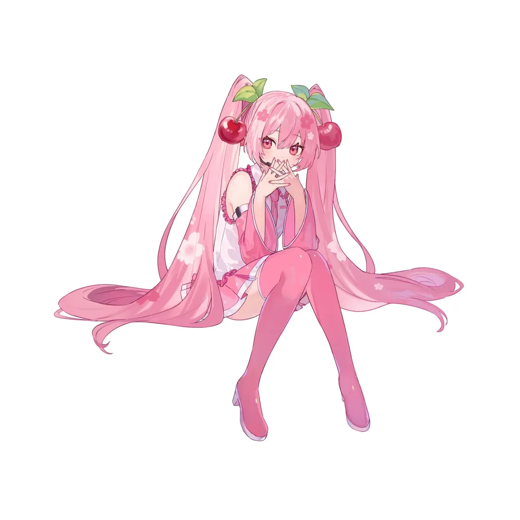 Hatsune Miku Noodle Stopper PVC Statue Sakura Miku 2023 14 cm