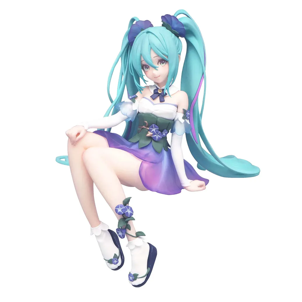 Hatsune Miku Noodle Stopper PVC Statue Miku Flower Fairy Morning Glory 14 cm
