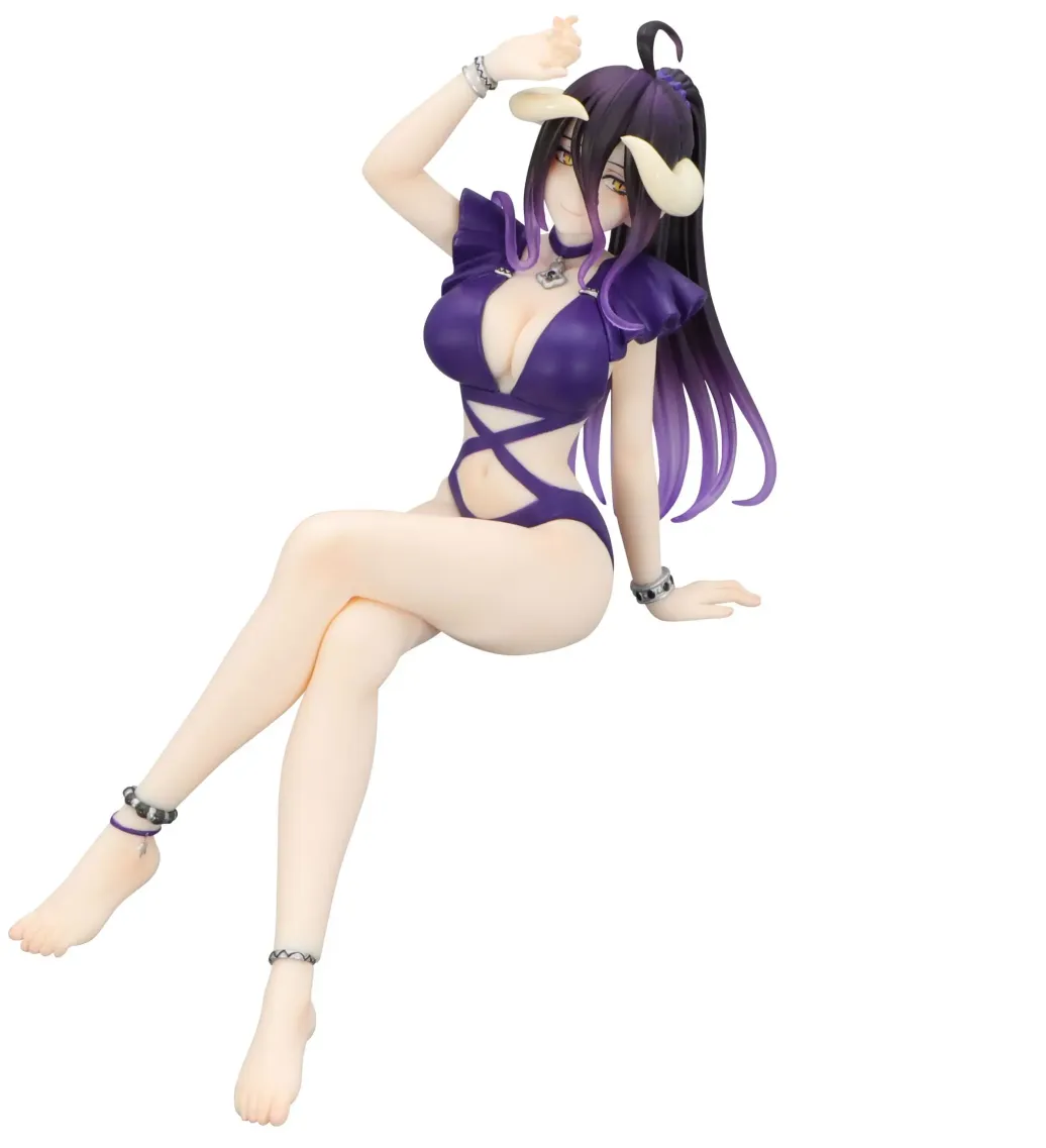 Overlord Noodle Stopper PVC Statue Albedo Swimsuit Dark Purple Color Ver. 16 cm