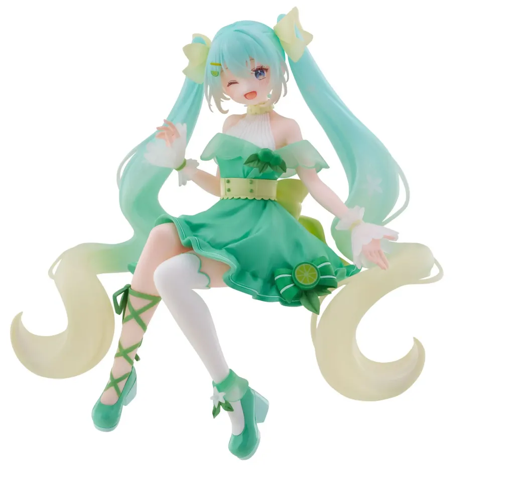 Hatsune Miku Noodle Stopper PVC Statue Hatsune Miku Lime Ver. 14 cm 