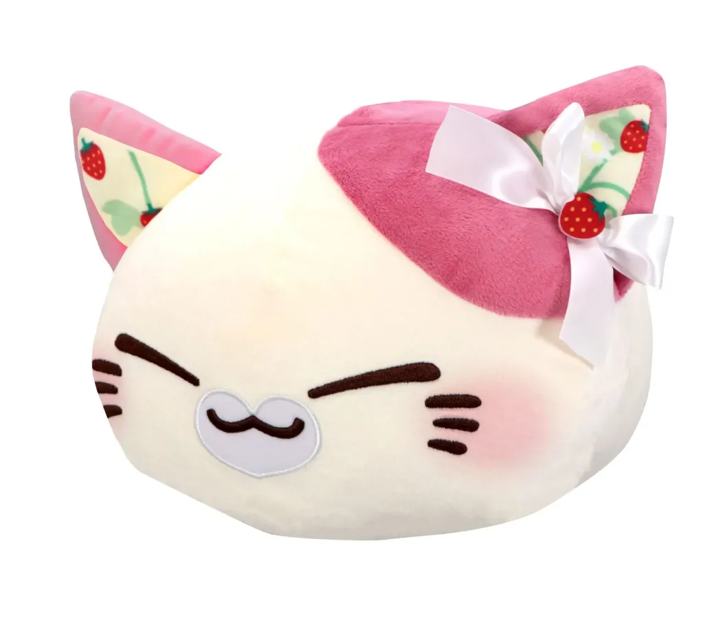 Nemuneko Cat Sweet Big Plush Plüschfigur Berry Pink 35 cm