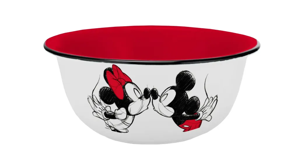 Disney Schüssel Micky Kiss Sketch Rot