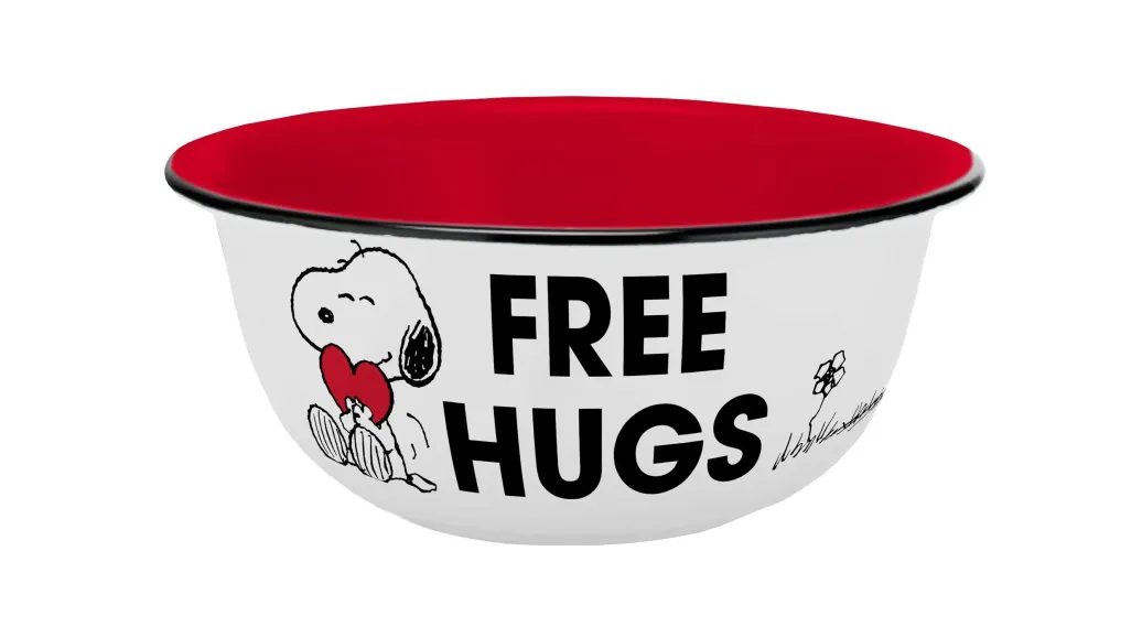 Peanuts Emaille-Optik Schüssel Free Hugs