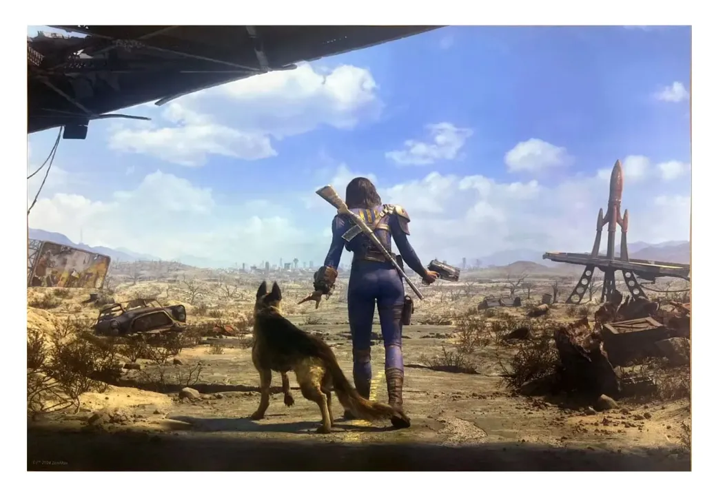 Fallout 4 Kunstdruck Neighborhood Patrol 30 x 40 cm - ungerahmt