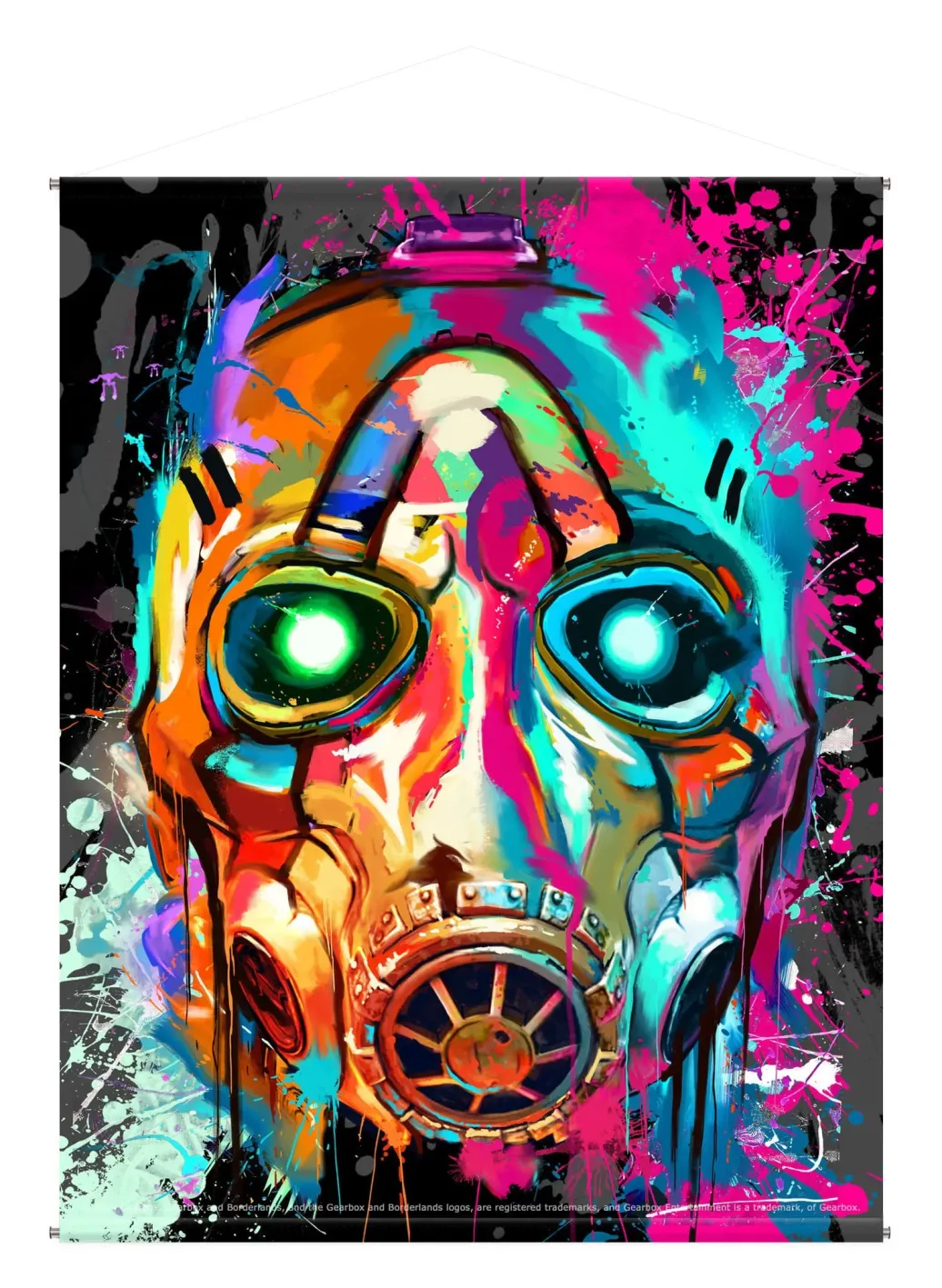 Borderlands Poster Canvas Mask Pop Art