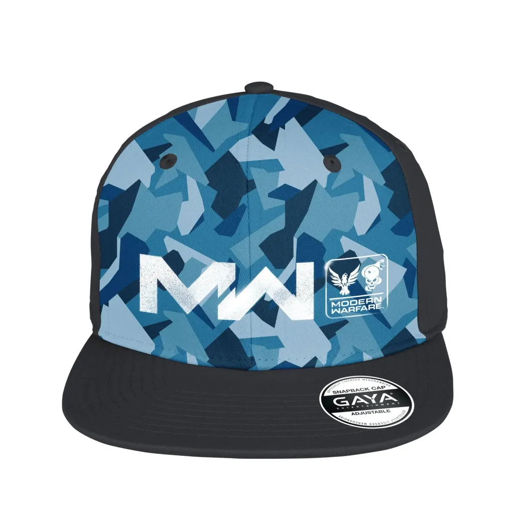 Call of Duty: Modern Warfare Snapback Cap Logo Blau