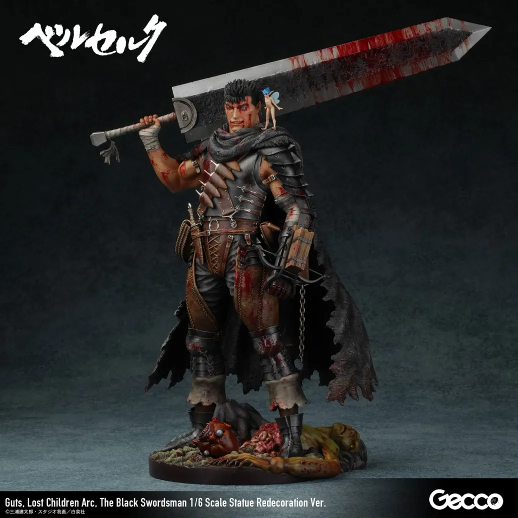 Berserk Statue 1/6 Guts Lost Children Arc The Black Swordsman Redecoration Ver. 38 cm