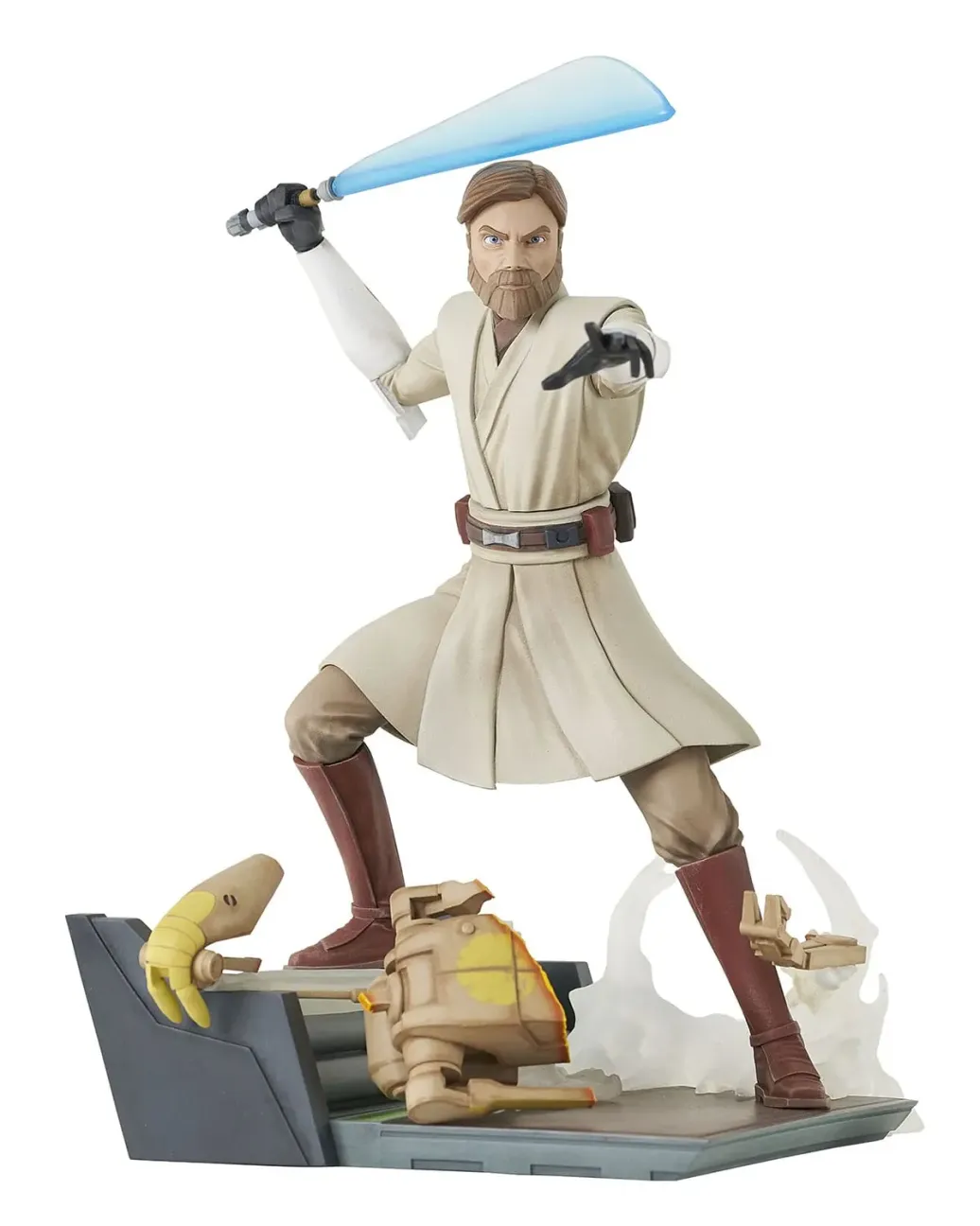 Star Wars: The Clone Wars Deluxe Gallery PVC Statue General Obi-Wan Kenobi 23 cm