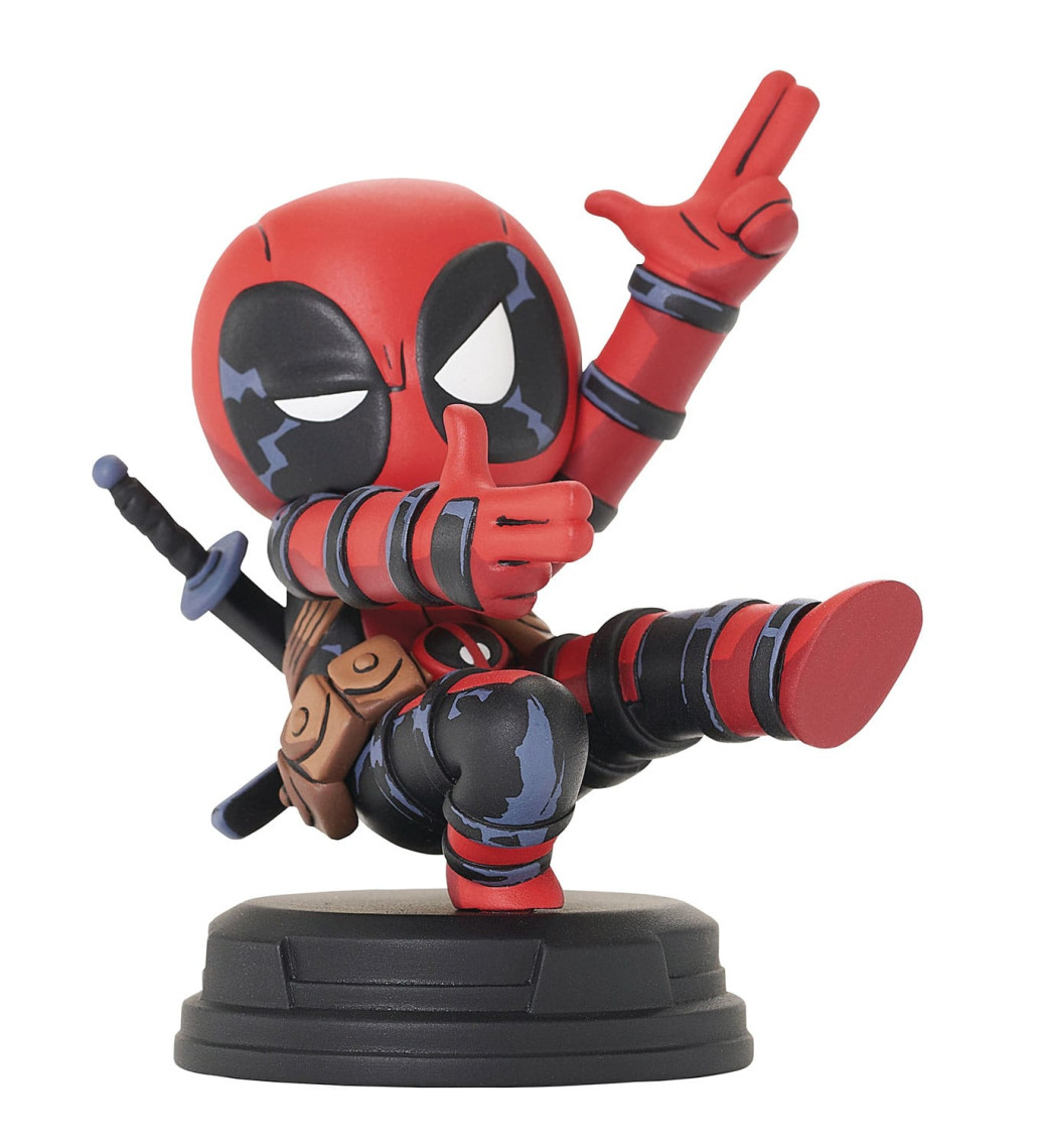Marvel Animated Statue Deadpool (Finger Guns) 8 cm