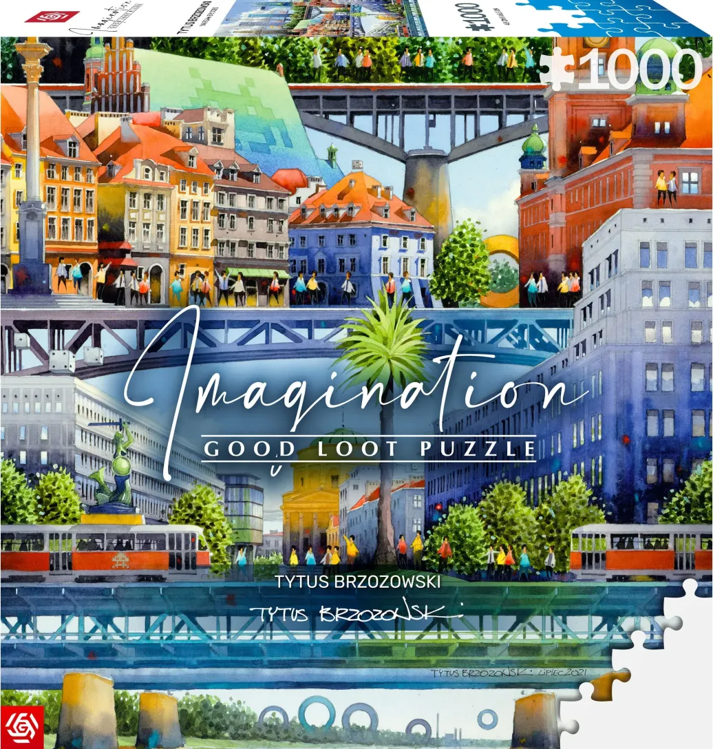 Tytus Brzozowski Imagination Puzzle Warsaw Bridges (1000 Teile)