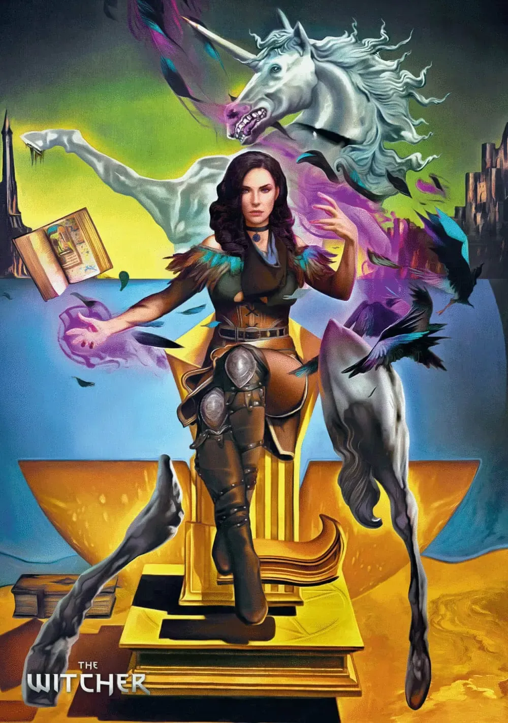 The Witcher III: Wild Hunt Game Art Chronicles Puzzle Yennefer inspired by Salvador Dali (1000 Teile)