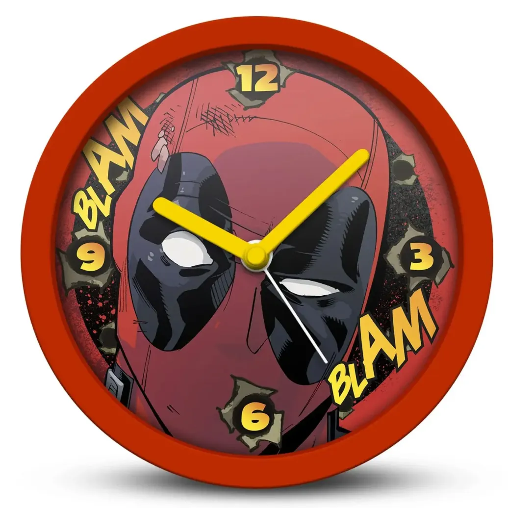 Marvel Schreibtischuhr Deadpool Blam Blam