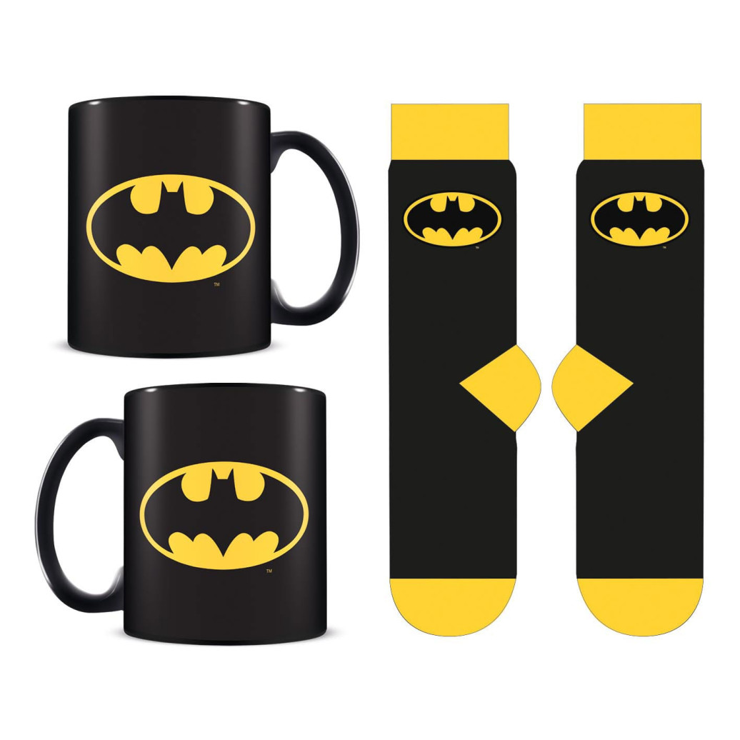 DC Comics Set Tasse und Socken Batman