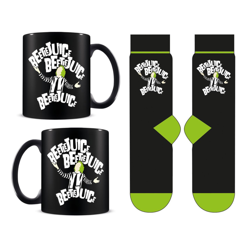 Beetlejuice Set Tasse und Socken 