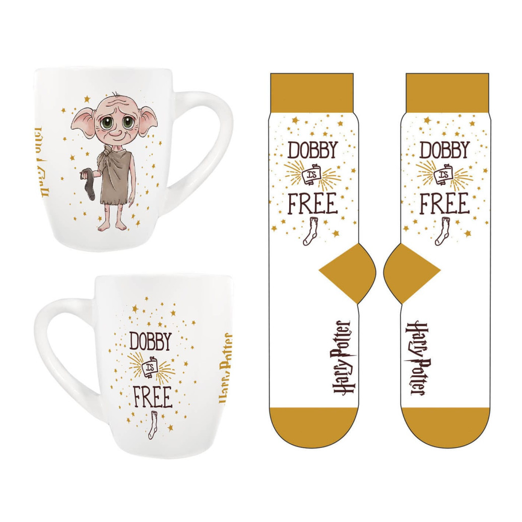 Harry Potter Set Tasse und Socken Dobby