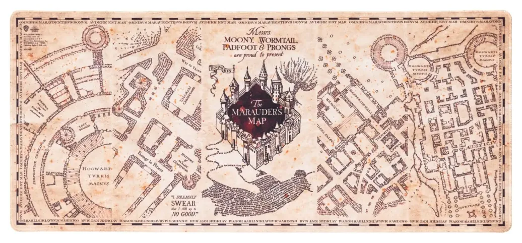 Harry Potter XL Mauspad Karte des Rumtreibers 80 x 35 cm