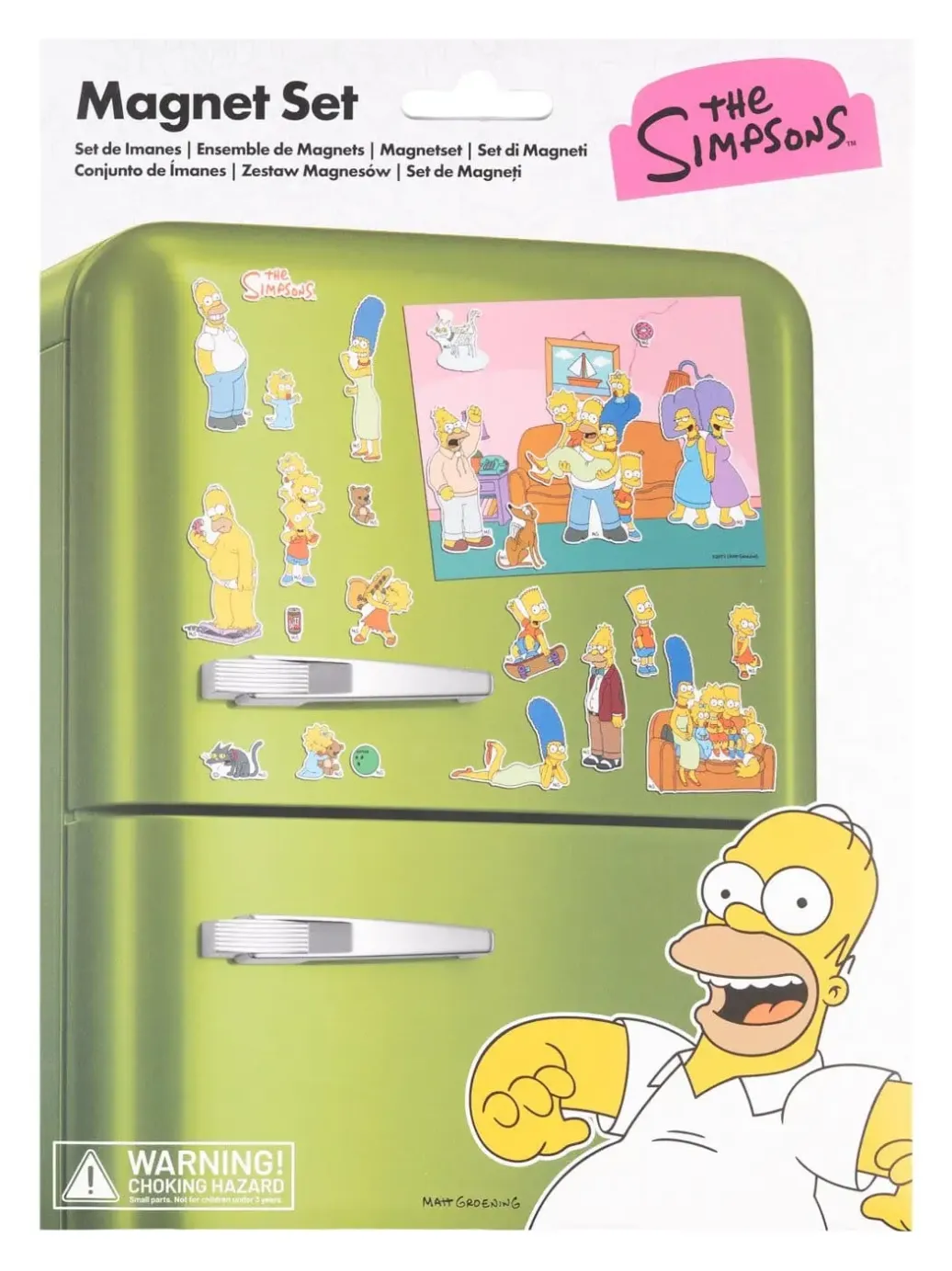 Die Simpsons Figuren Magnet Set Familie